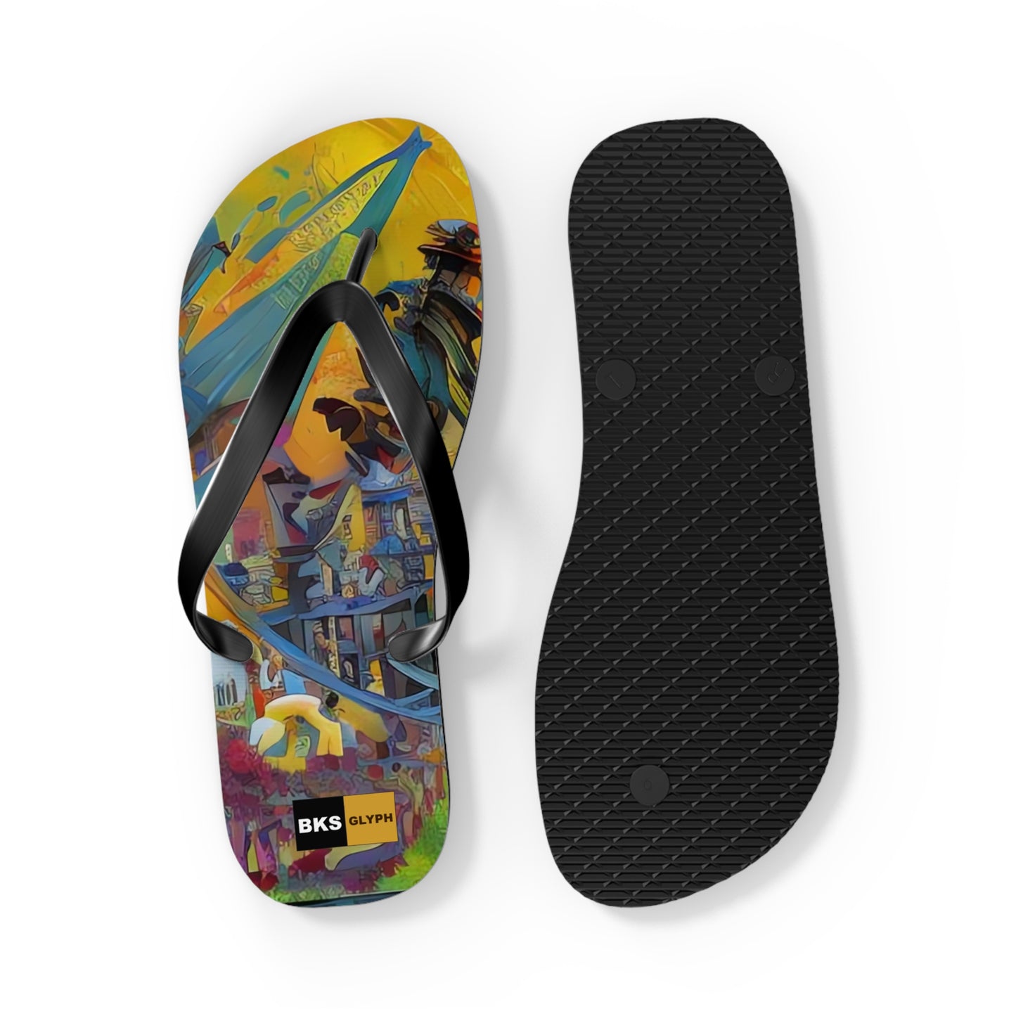 BKS Glyph Castle™ Flip Flops