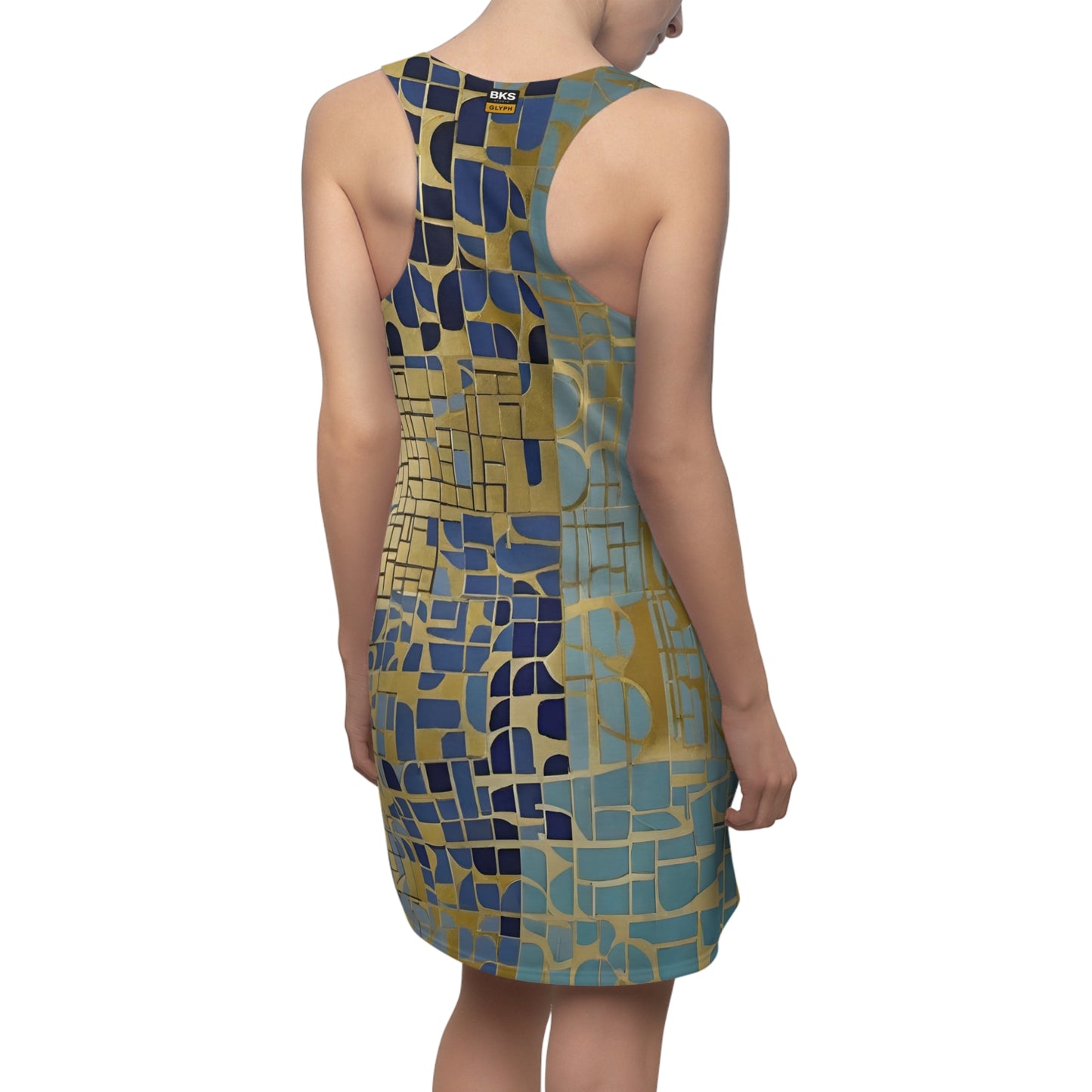 BKS Glyph Blue Gold™ Racerback Dress