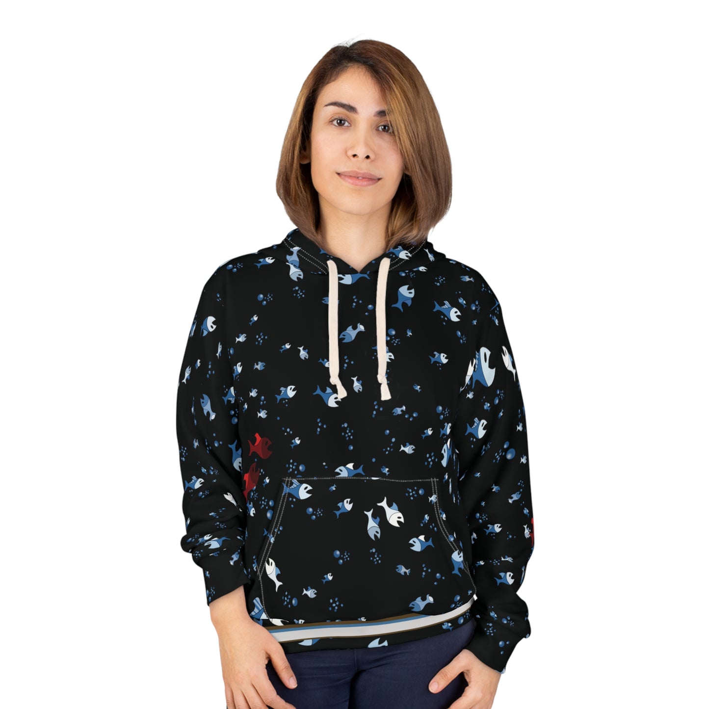 WhimsiFleece DreamDrapery (BKS)🐟Pullover Hoodie