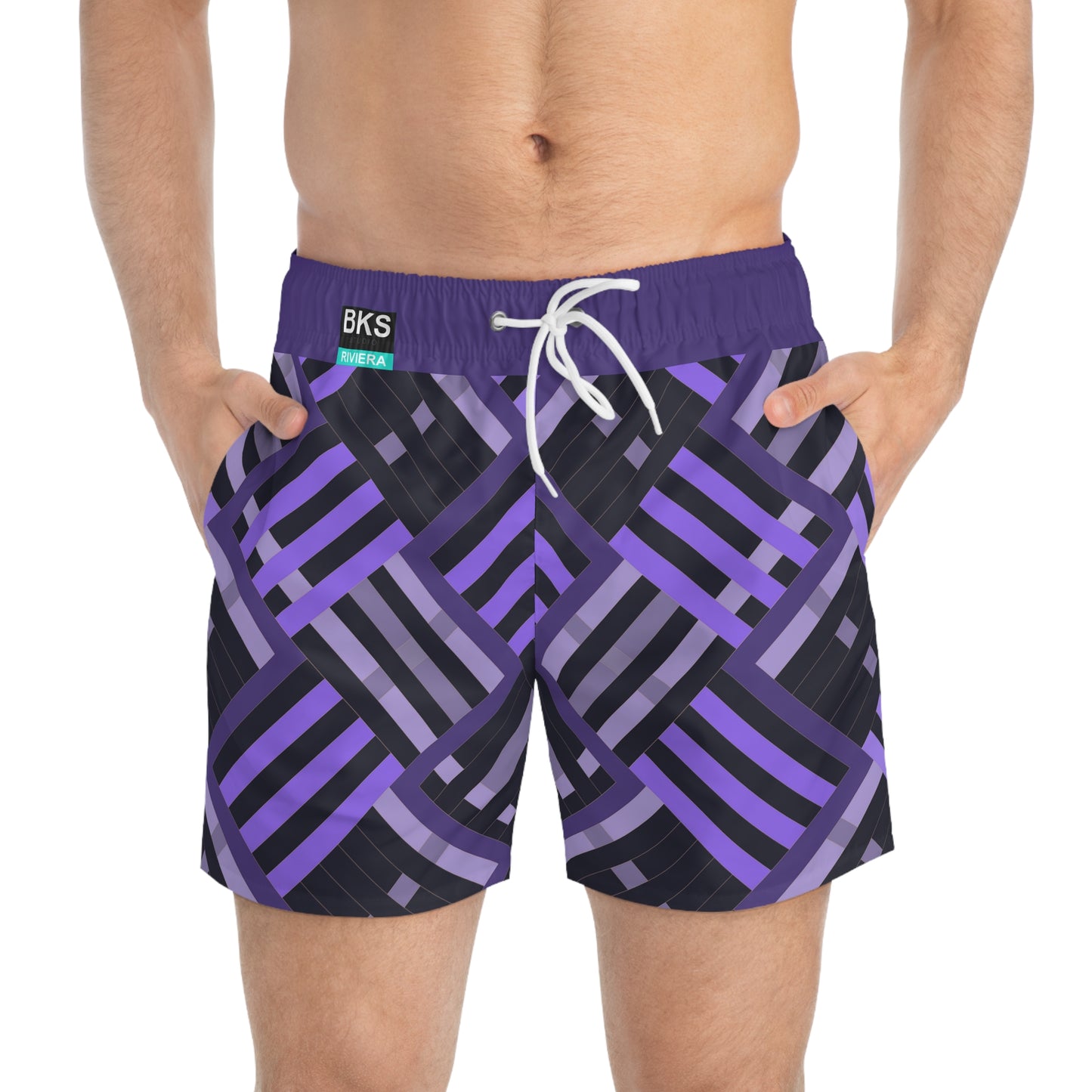 BKS Riviera Yellow Purple™ Swim Trunks