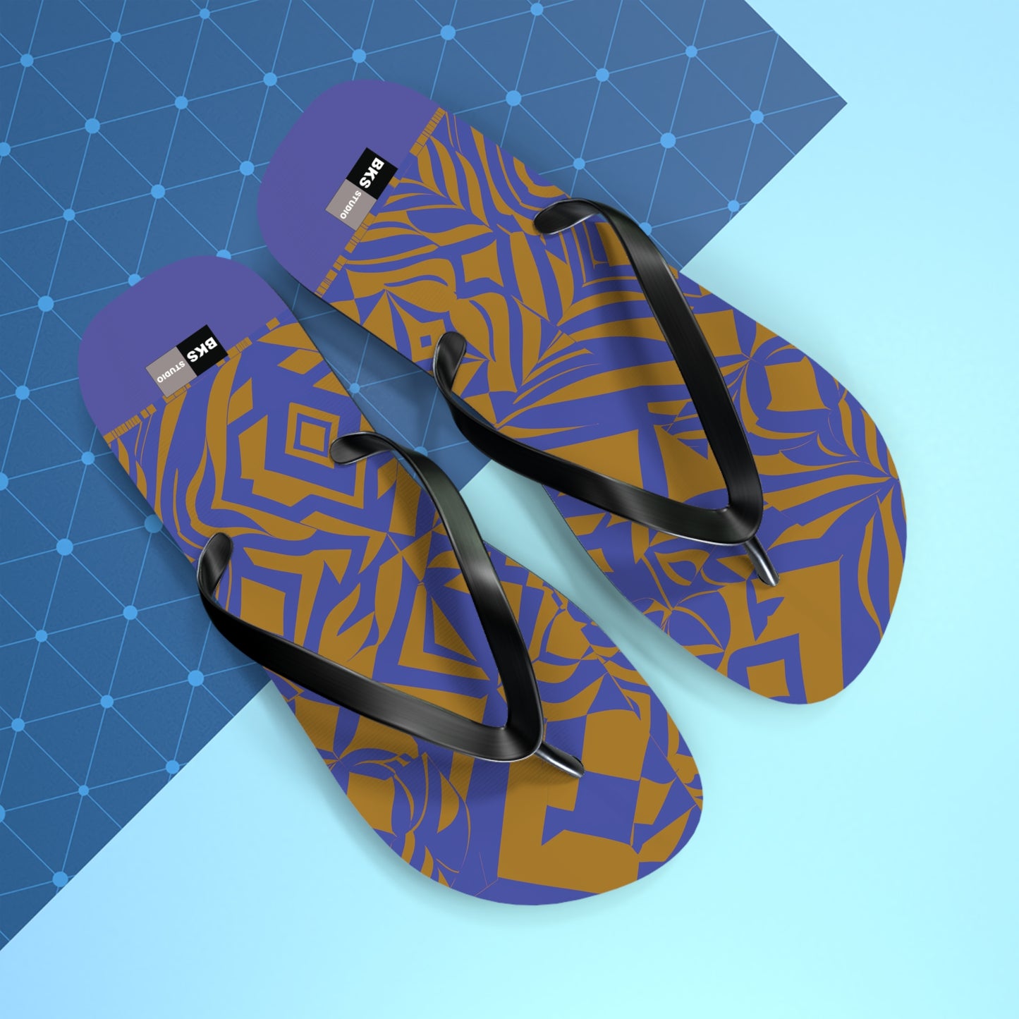 BKS Glyph Violet Gold™ Flip Flops