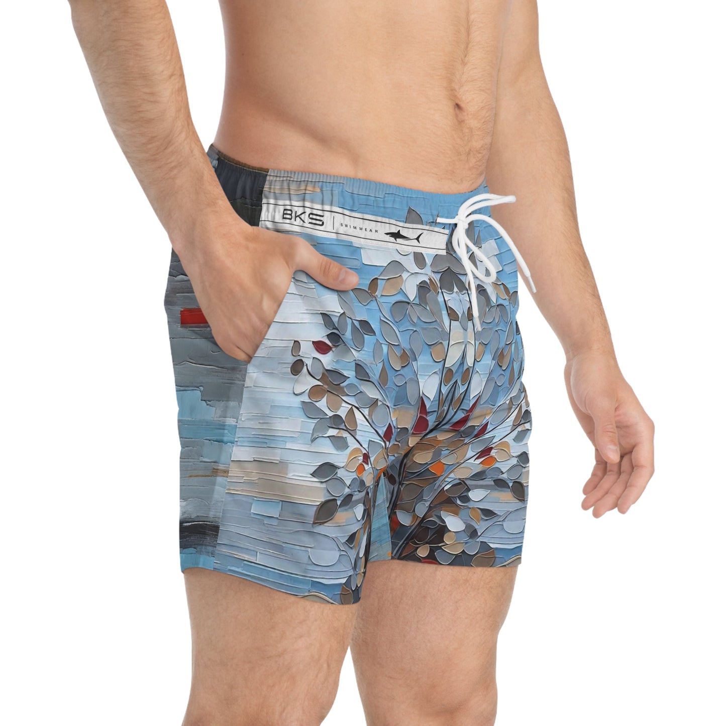 BKS Folklore Grove™ Swim Trunks Printify bakabo.club