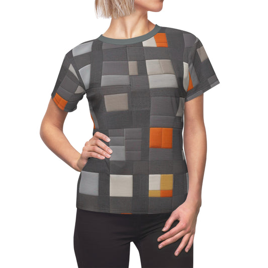 Mix Orange and grey (BKS)🧡Women's Cut & Sew Tee