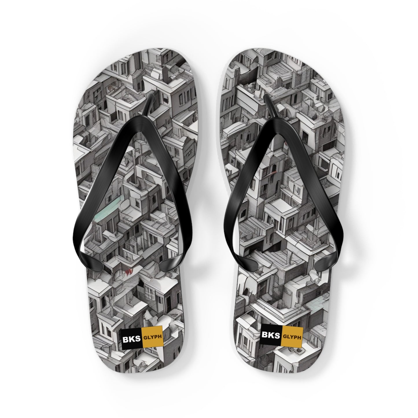 BKS Glyph Escher™ Flip Flops