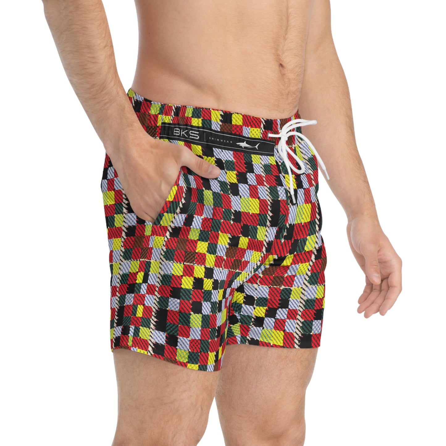 BKS Flag Patch™ Swim Trunks Printify bakabo.club
