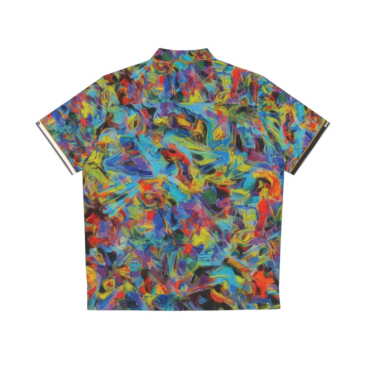 Men's Abstract Tropical Hawaiian Shirt — Colorful All-Over Print Vacation Camp Shirt Printify bakabo.club