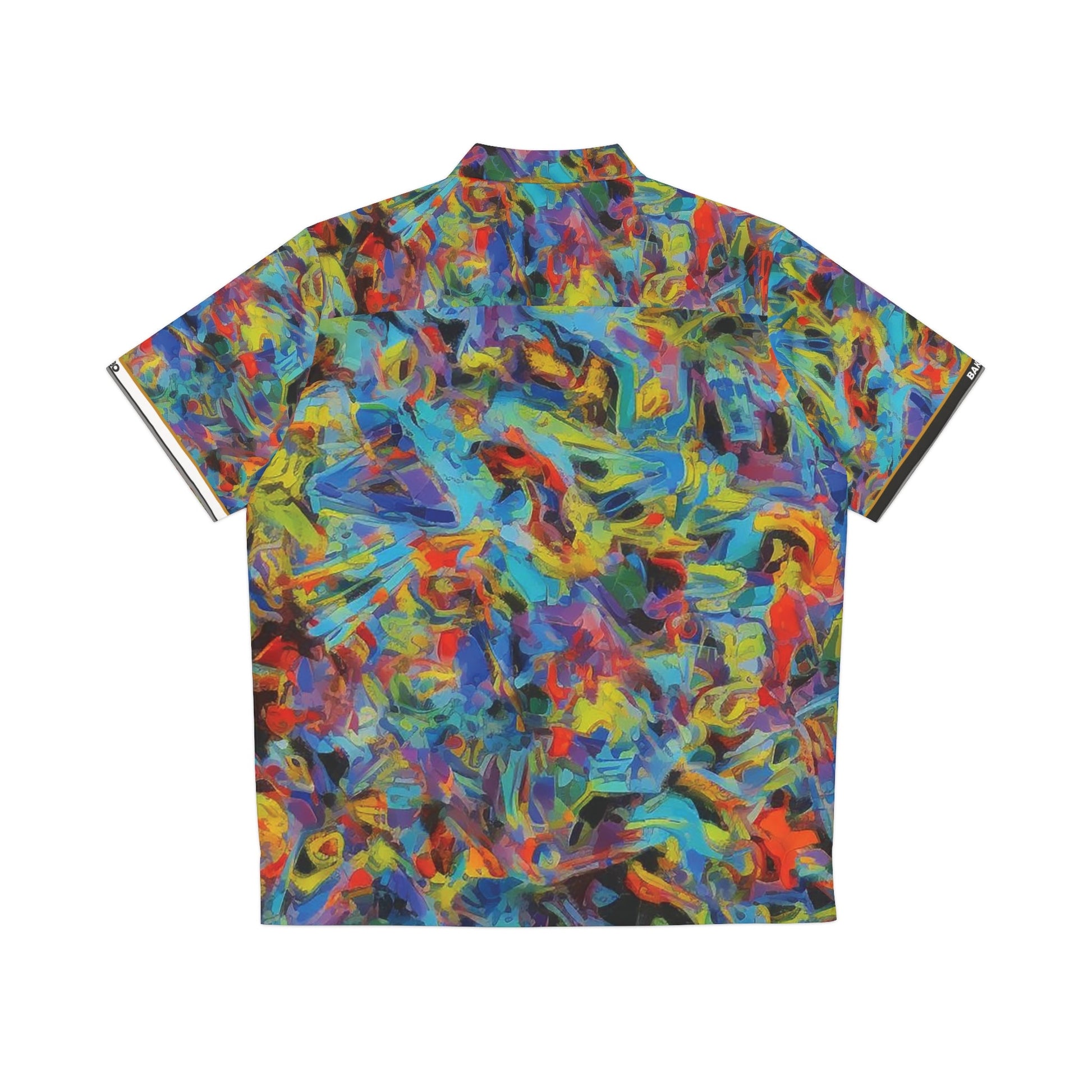 Men's Abstract Tropical Hawaiian Shirt — Colorful All-Over Print Vacation Camp Shirt Printify bakabo.club