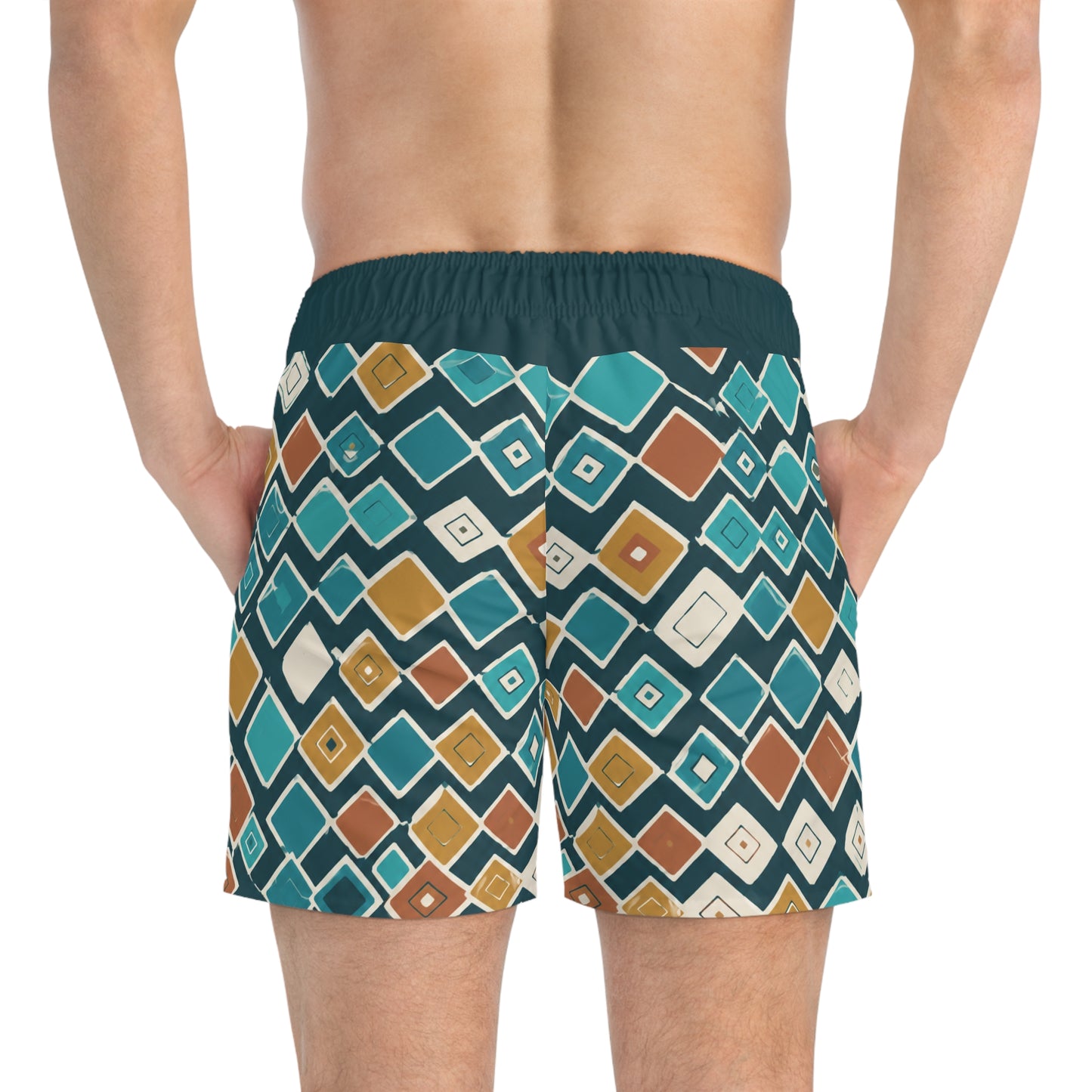 BKS Riviera Checkerboard Distressed™ Swim Trunks