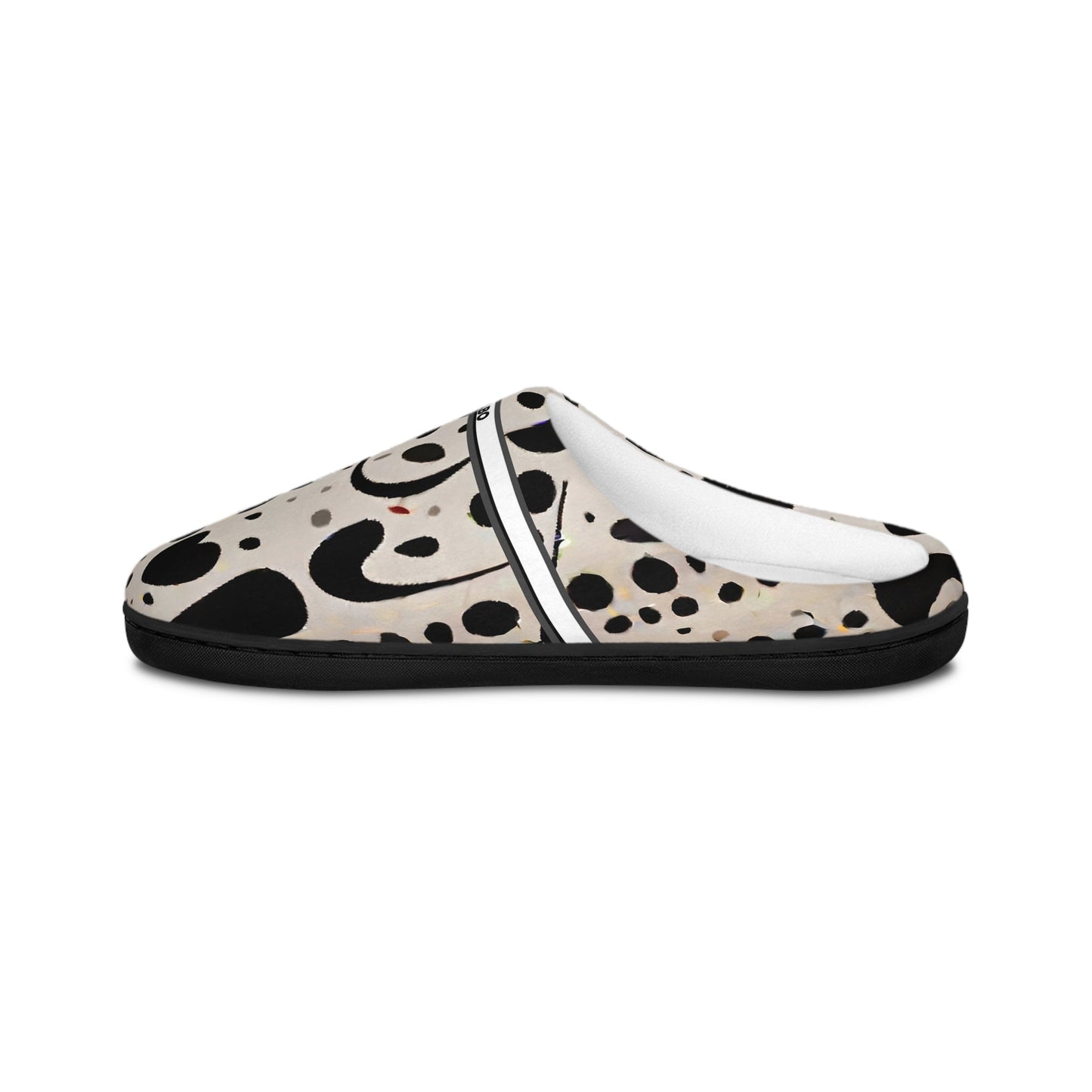 Dalmatian Dot Indoor Slippers — Cozy Women's Slip-On House Shoes BakAbo Studio BKS bakabo.club