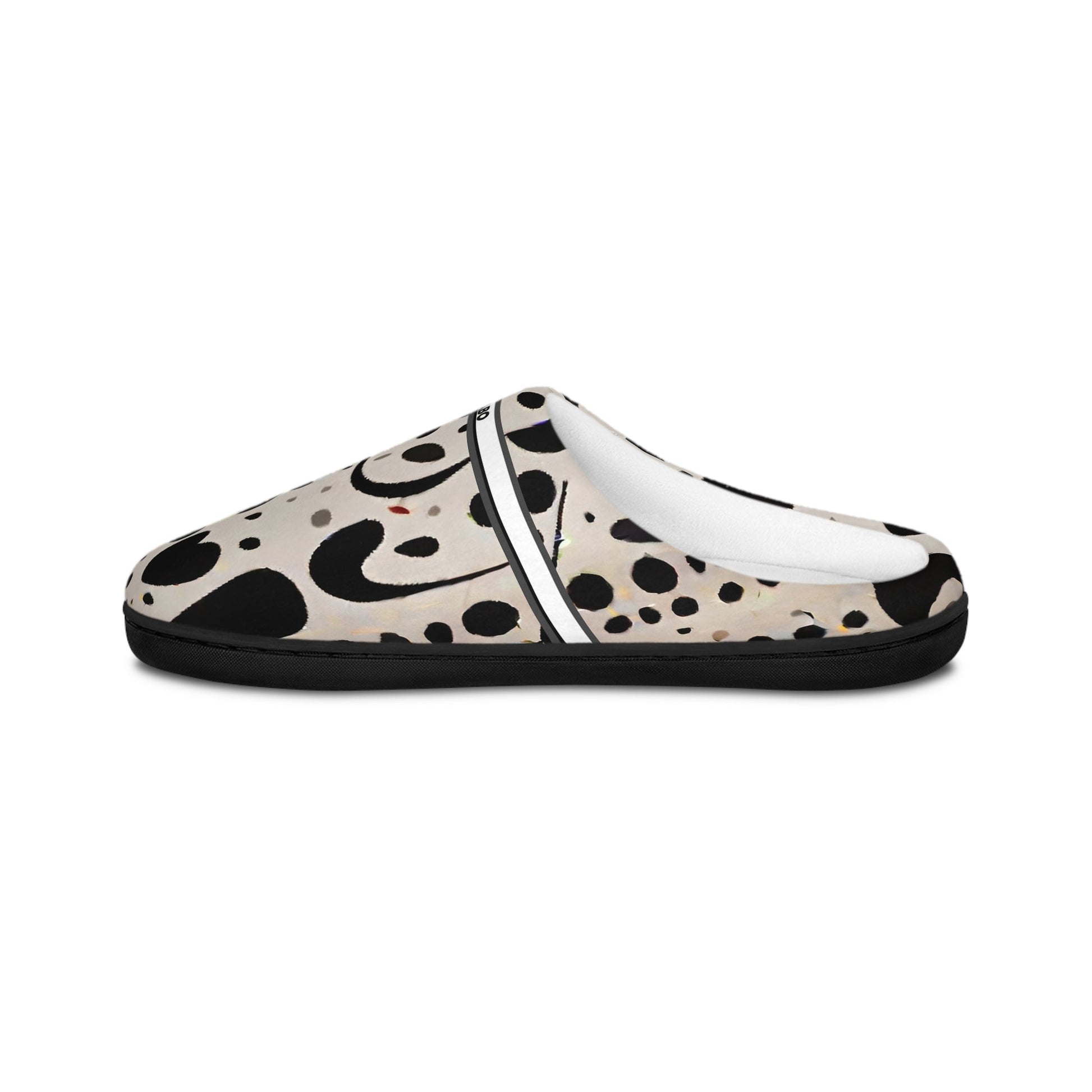 Dalmatian Dot Indoor Slippers — Cozy Women's Slip-On House Shoes BakAbo Studio BKS bakabo.club