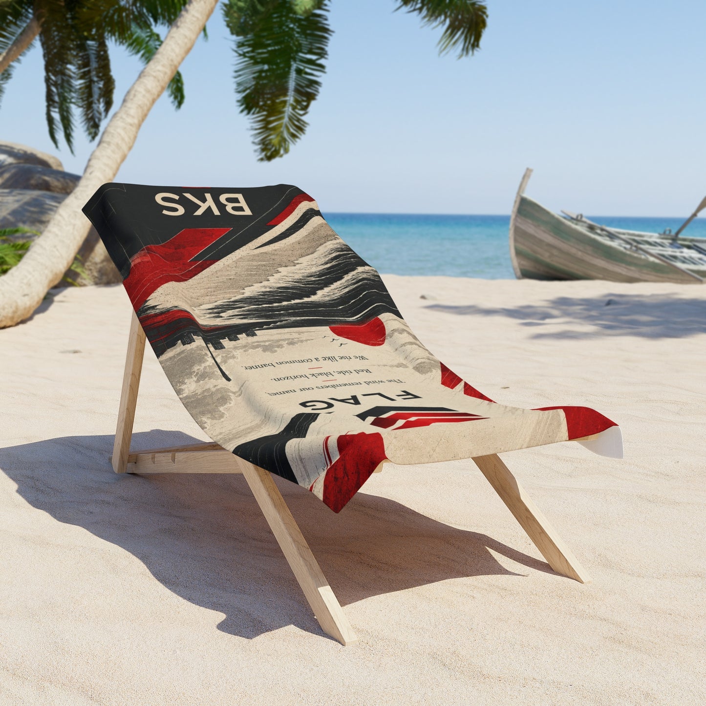 BKS Flag Verse™ Beach Towel