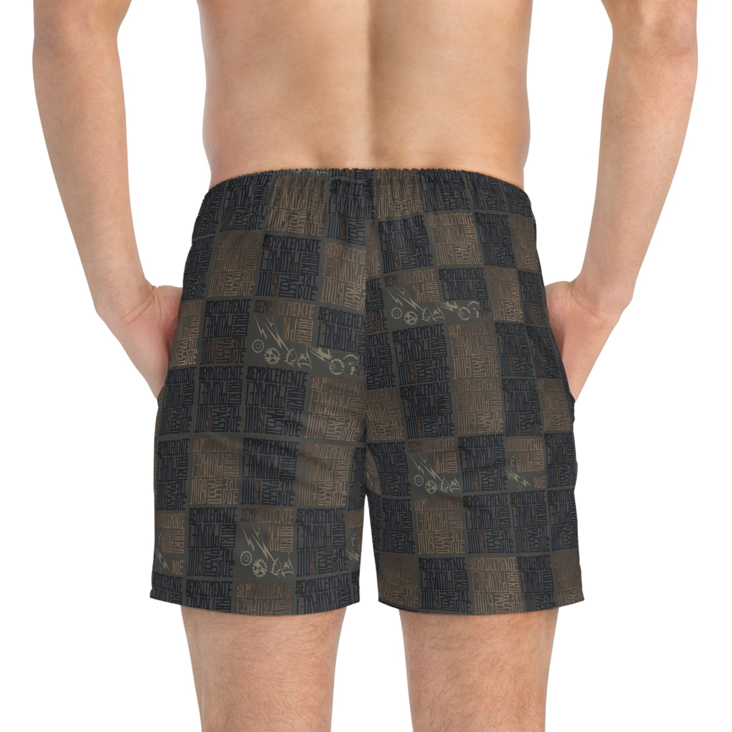 BKS Riviera Checkerboard Distressed™ Swim Trunks