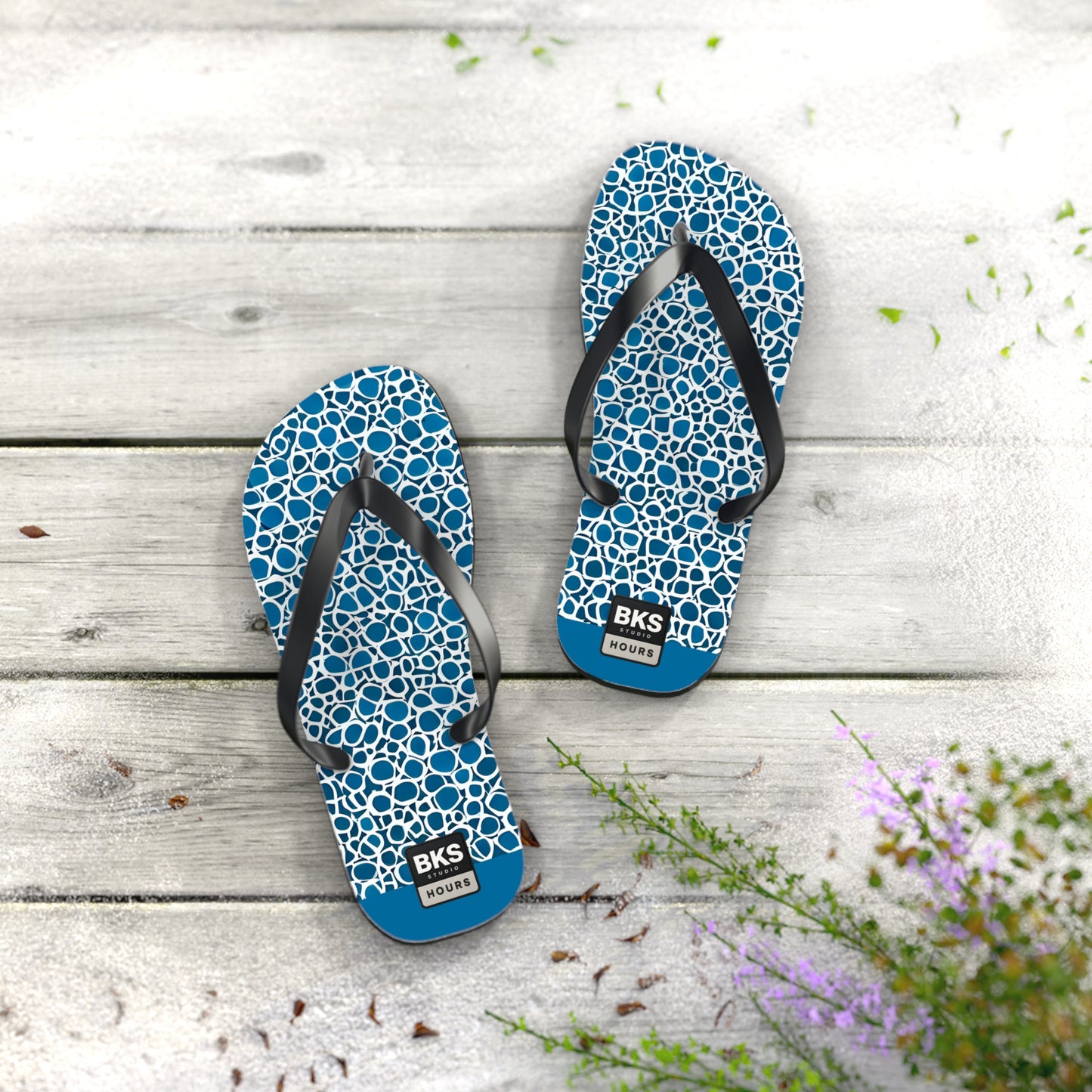 BKS Hours Blue Mosaic™ Flip Flops