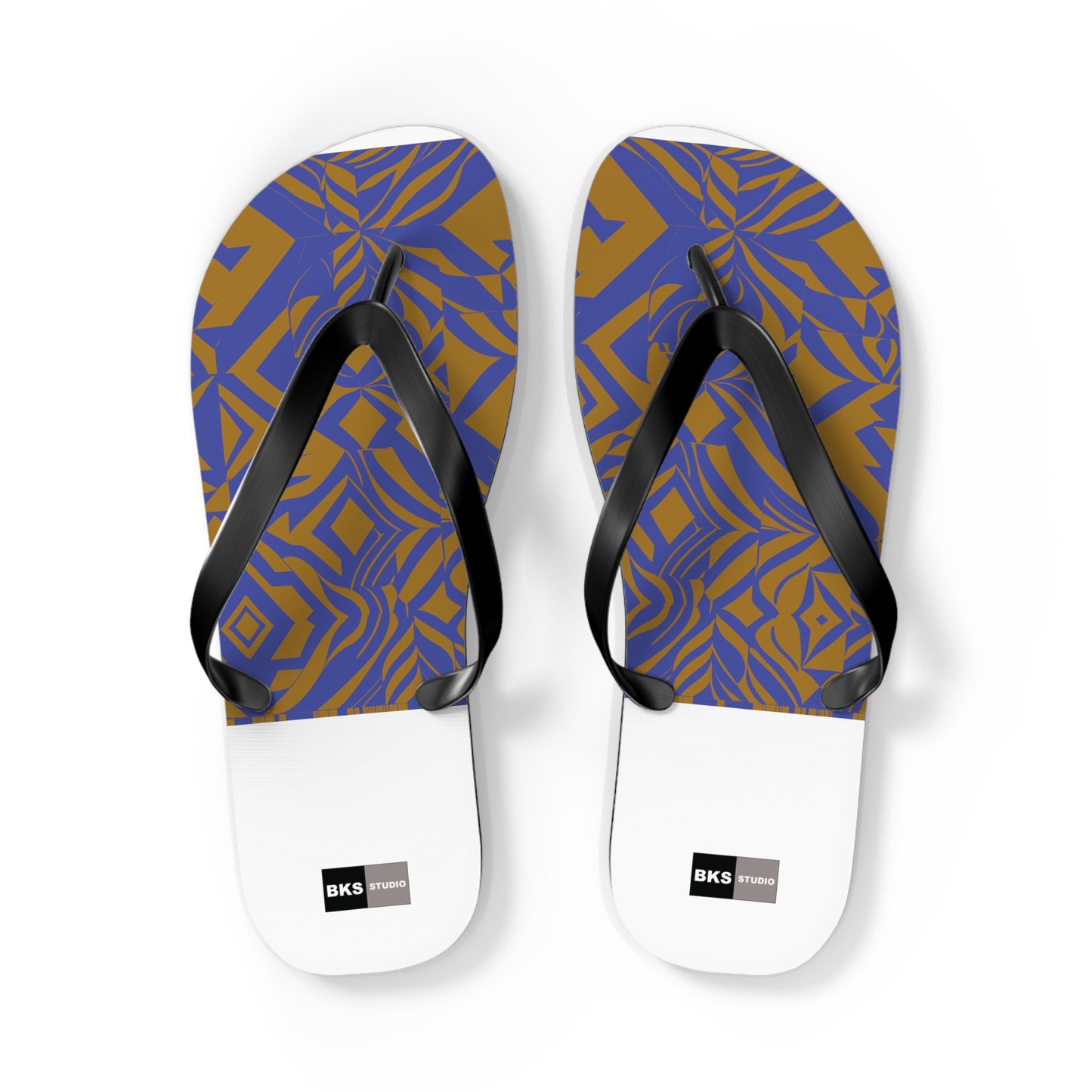 BKS Glyph Blue Gold™ Flip Flops