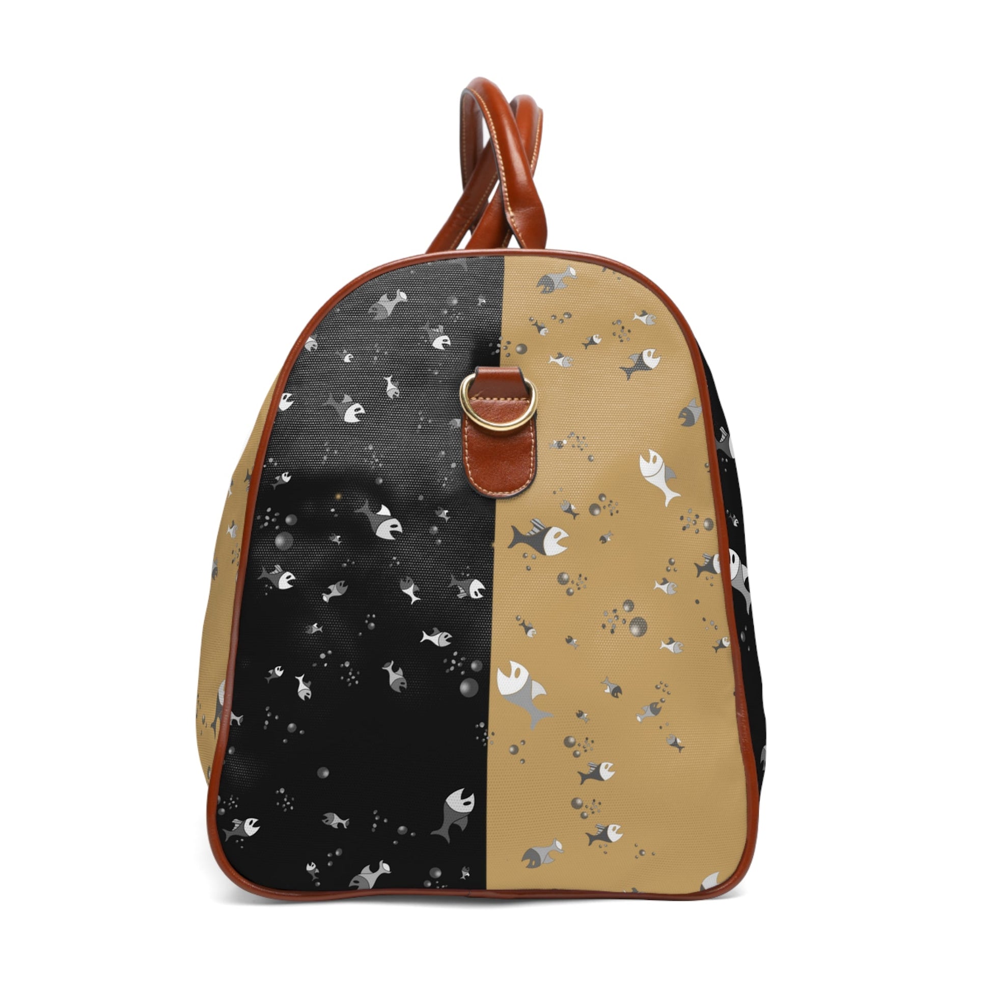 Waterproof Duffle Bag — Two-Tone Confetti Travel Weekender Printify bakabo.club