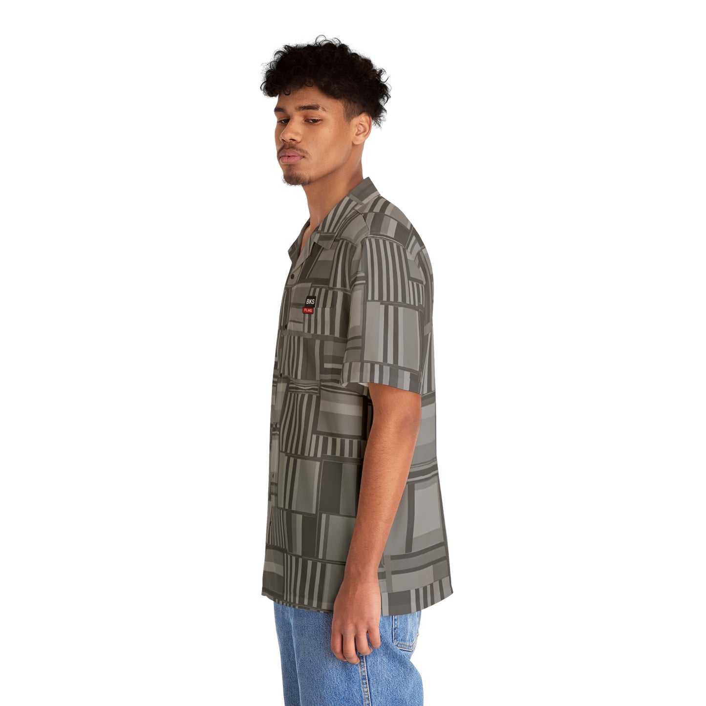 BKS Flag Hawaiian Grey™ Hawaiian Shirt