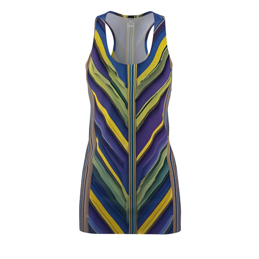 V Abstract (BKS)🎥 Women's Cut Dress