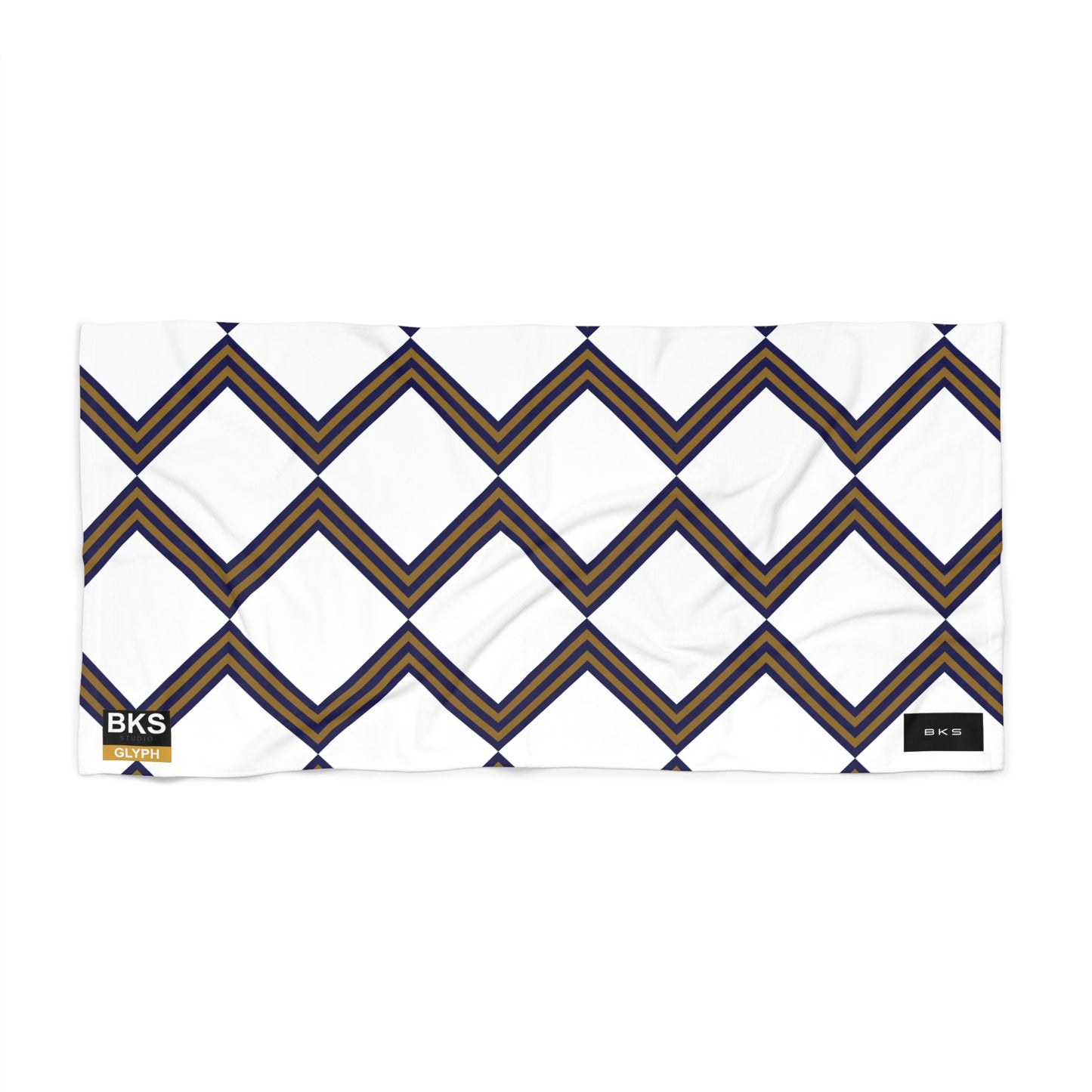 BKS Glyph Grid™ Beach Towel