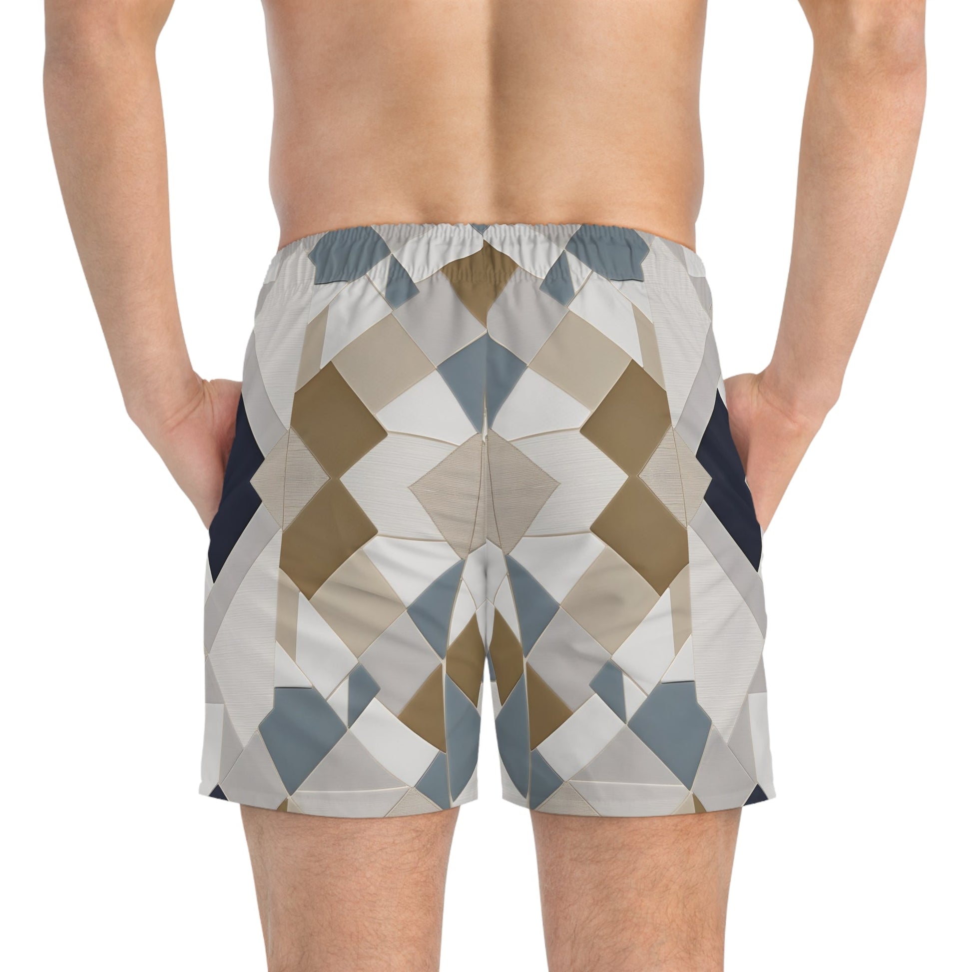 BKS Riviera Facet™ Swim Trunks Printify bakabo.club