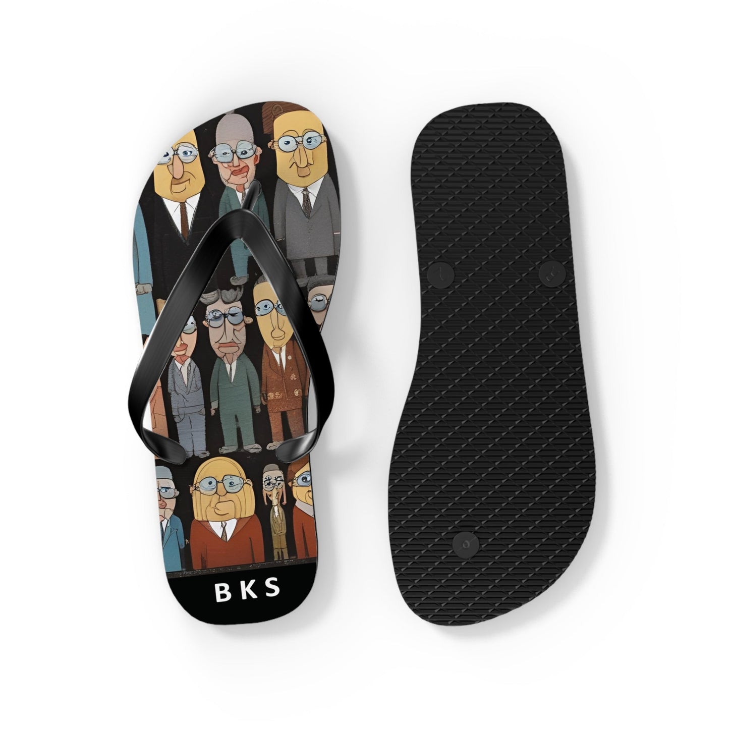 BKS Folklore Crowd™ Flip Flop Printify bakabo.club