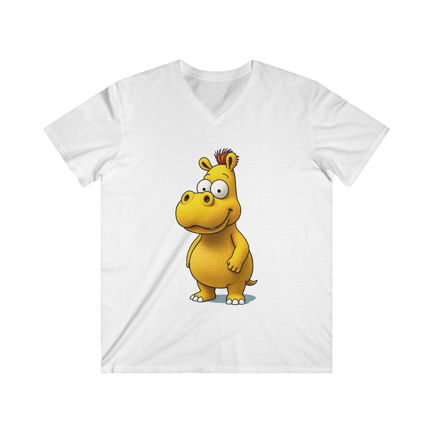 Men's Fitted V-Neck Short Sleeve Tee Printify bakabo.club