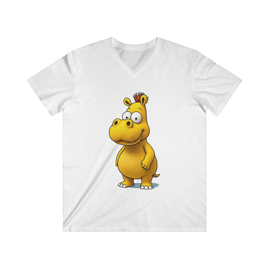 Men's Fitted V-Neck Short Sleeve Tee Printify bakabo.club