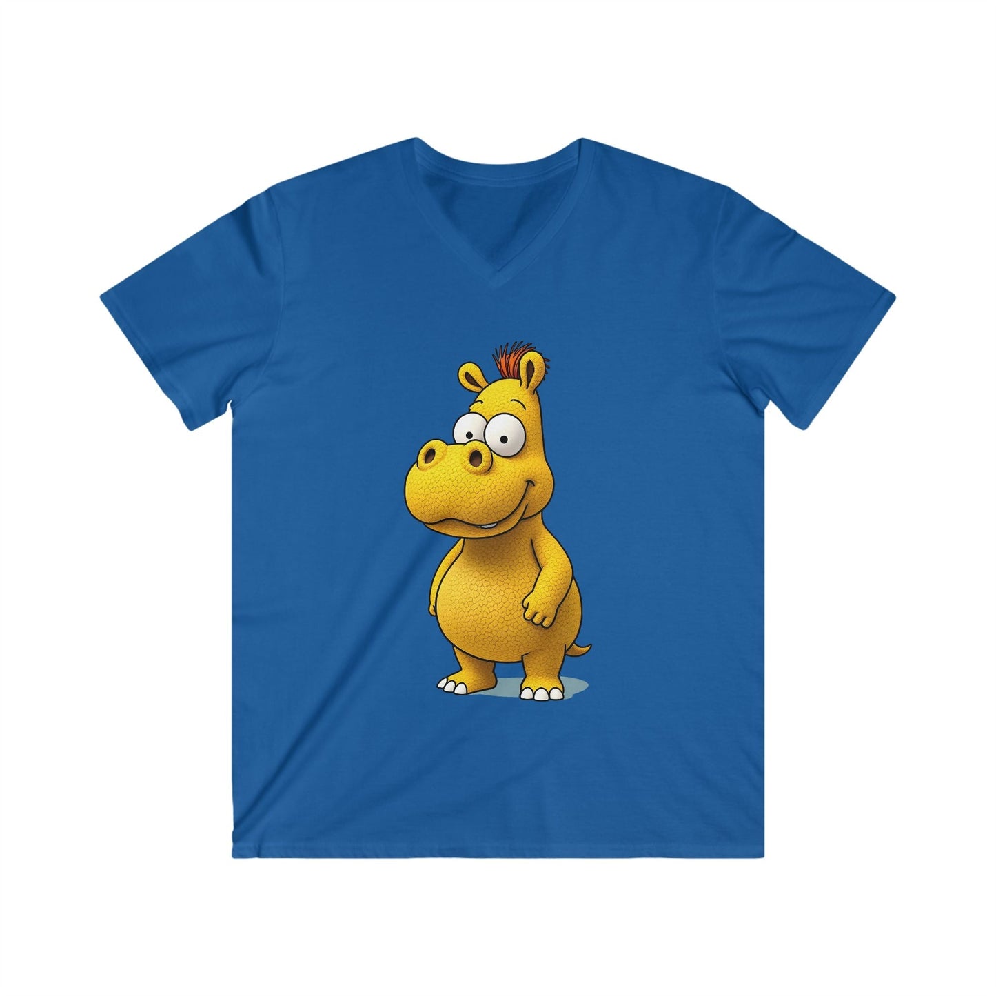 Men's Fitted V-Neck Short Sleeve Tee Printify bakabo.club