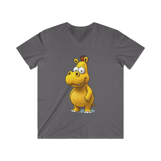 Men's Fitted V-Neck Short Sleeve Tee Printify bakabo.club