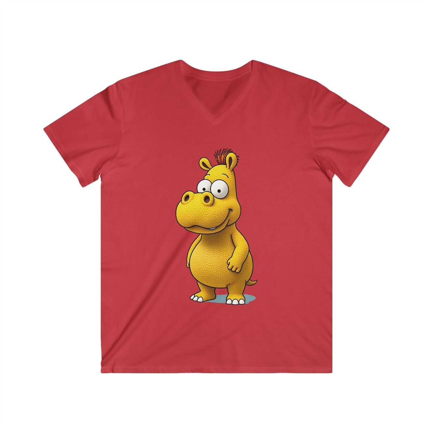 Men's Fitted V-Neck Short Sleeve Tee Printify bakabo.club