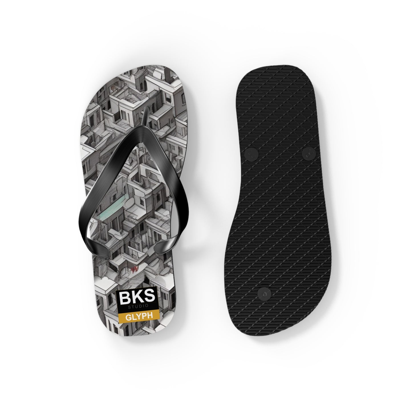 BKS Glyph Escher™ Flip Flops