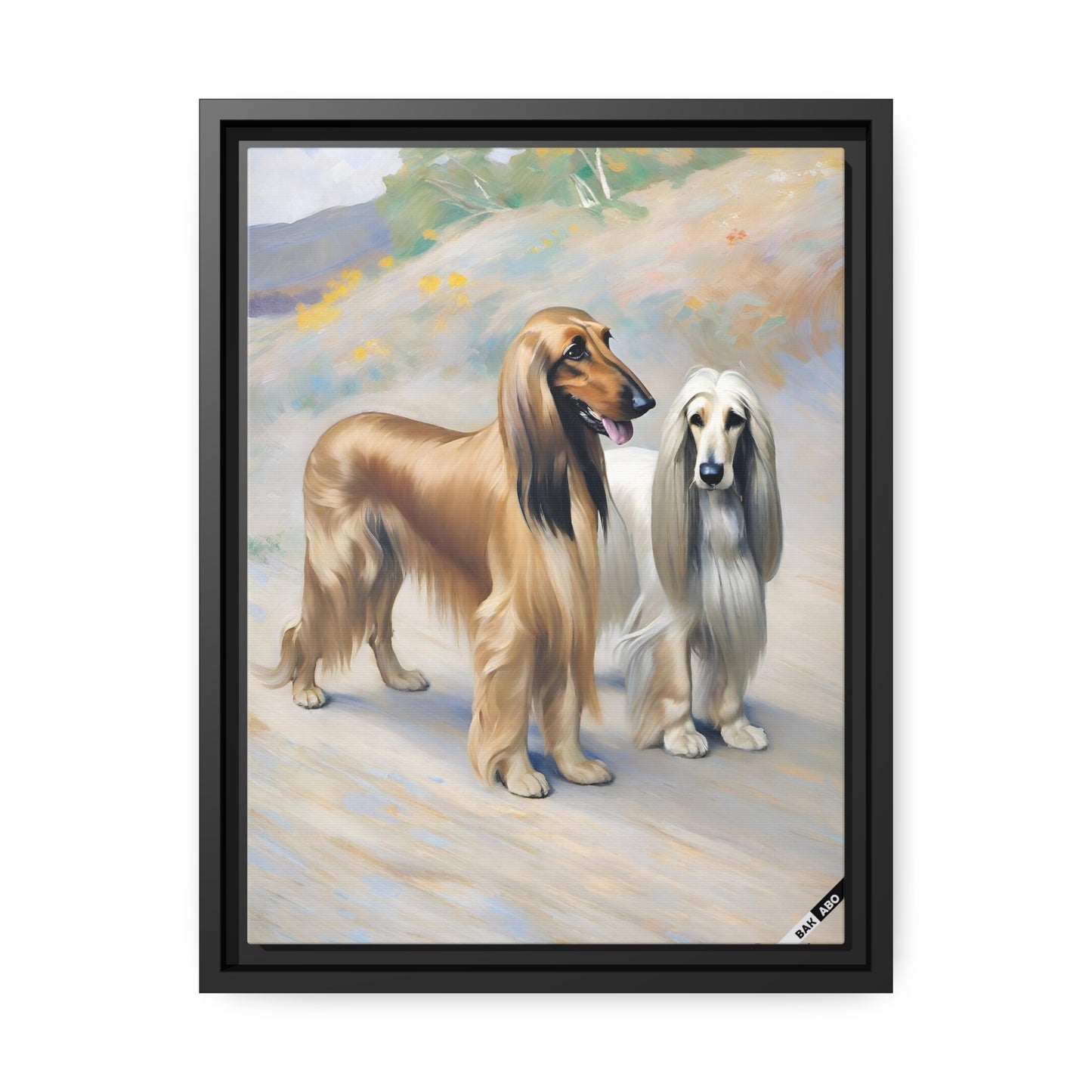 Afghan Greyhound (BKS)🐶Canvas