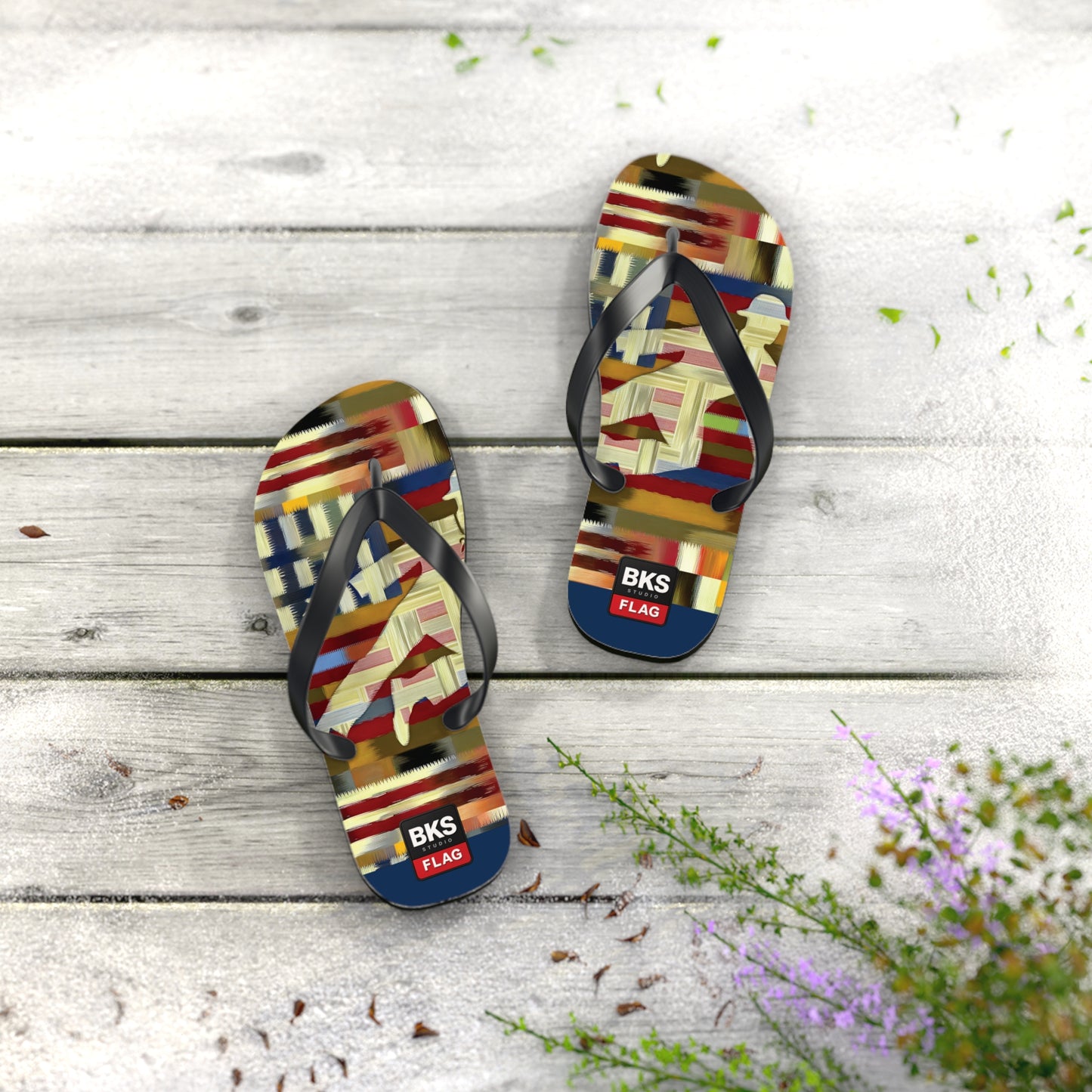 BKS Flag Colorblock Red™ Flip Flops