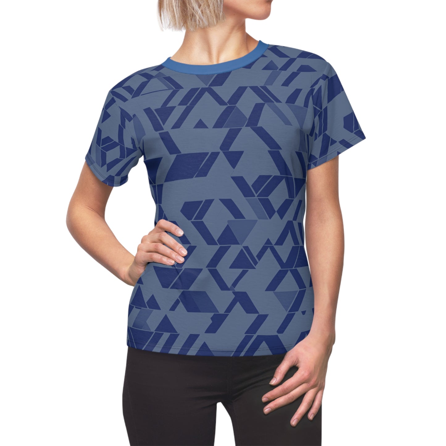 Blu Maps (BKS)💙Women's Cut & Sew Tee