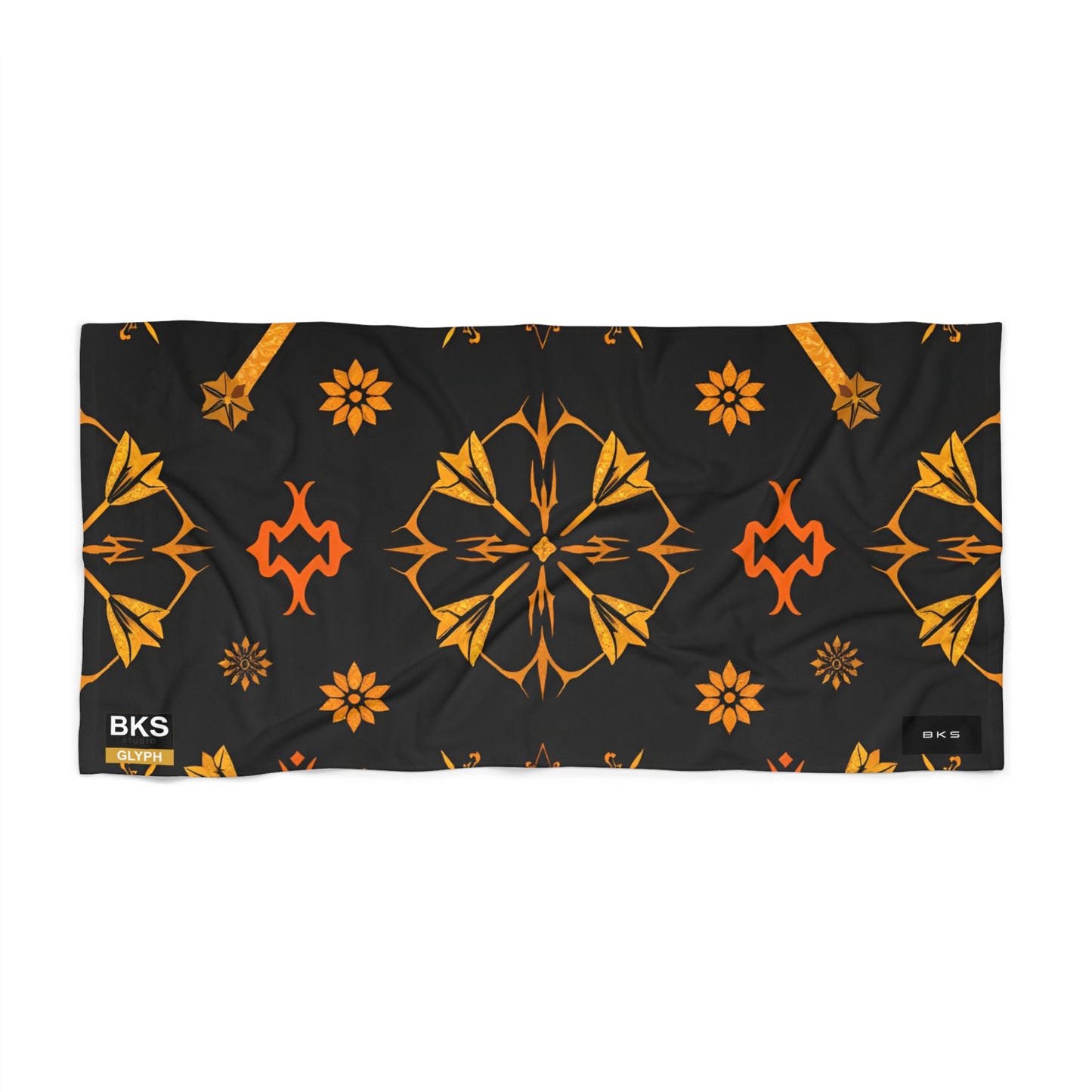BKS Glyph Scroll™ Beach Towel