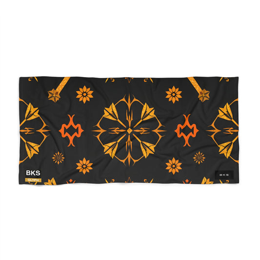 BKS Glyph Scroll™ Beach Towel