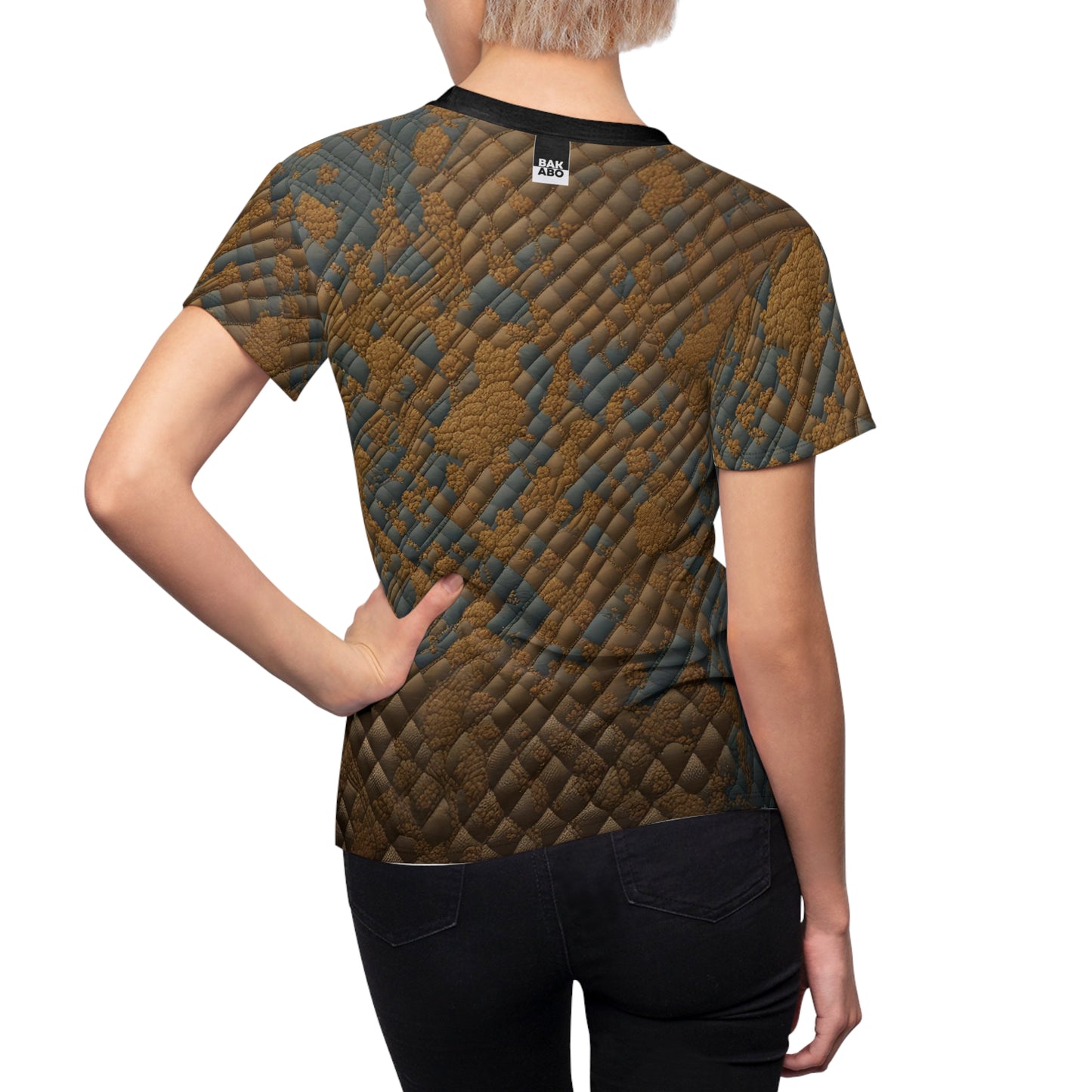 Metallic Shield (BKS)🛡️T-shirt coupé-cousu pour femmes