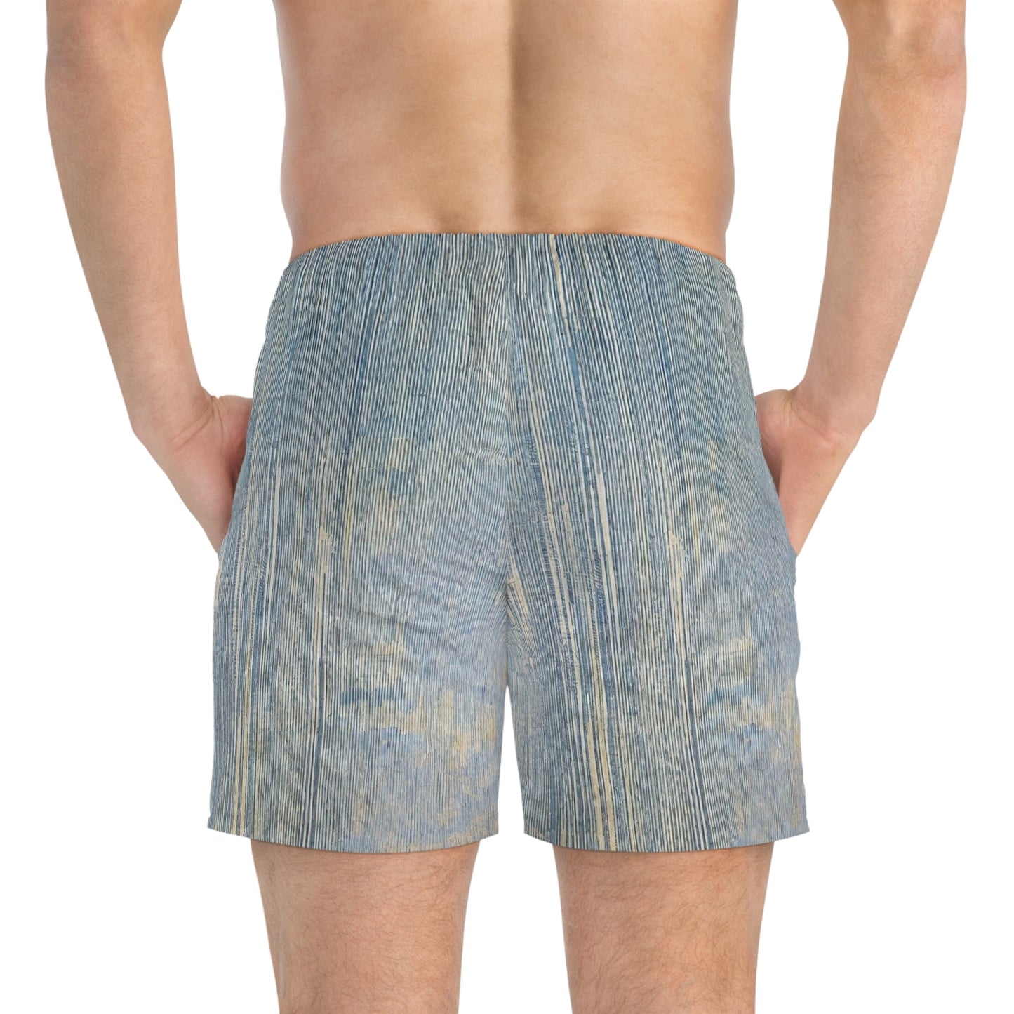 Vintage Circus Acrobat Swim Trunks — Retro Stuntman AOP Swim Shorts Printify bakabo.club