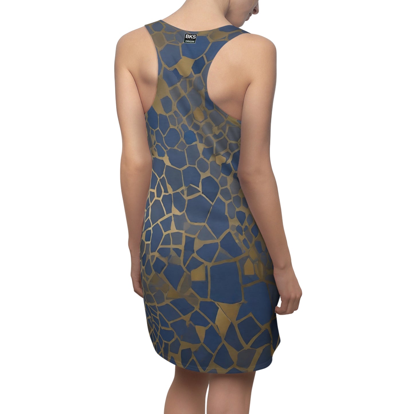 BKS Glyph Blue Gold™ Racerback Dress