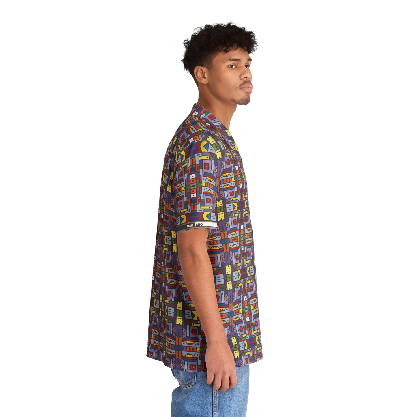 Geometric Kaleidoscope (BKS)🧊Hawaiian Shirt