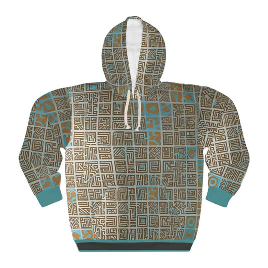BKS Glyph Maze™ Pullover Hoodie Printify bakabo.club