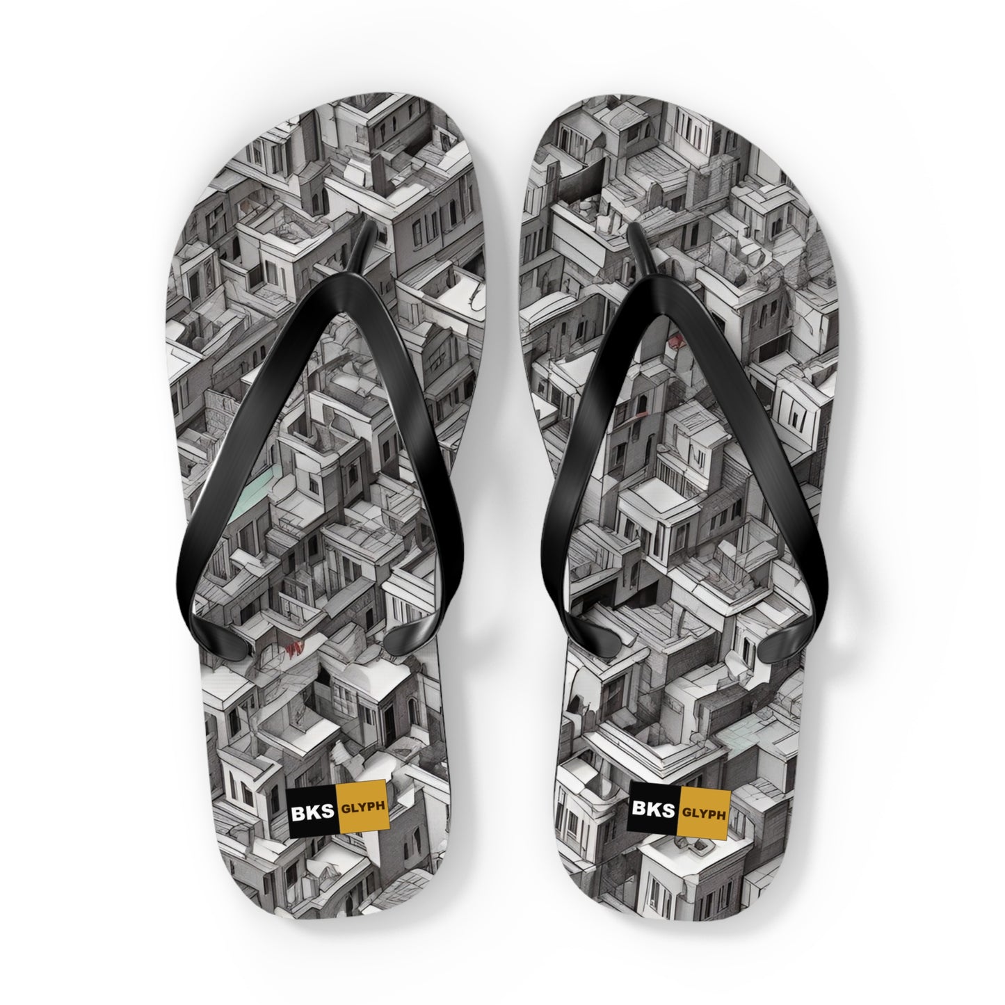 BKS Glyph Escher™ Flip Flops