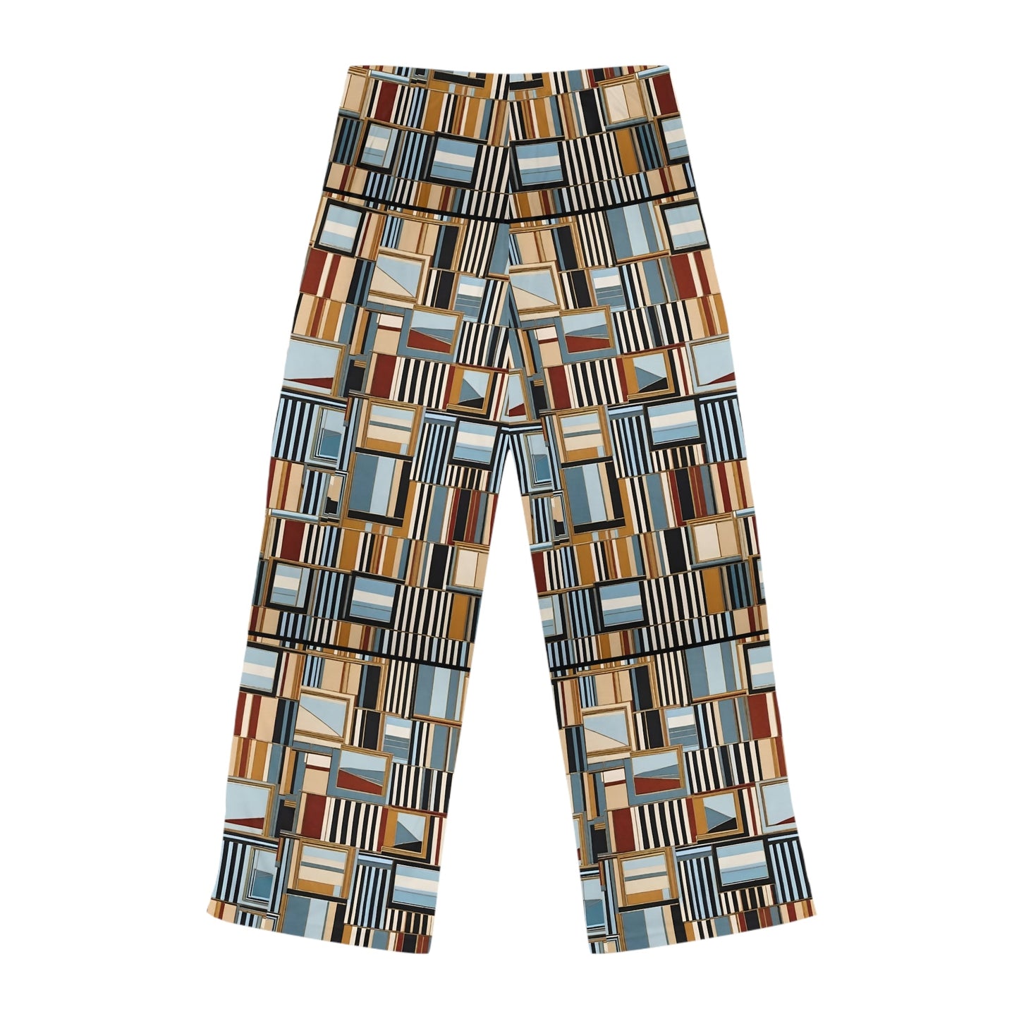 Patchwork Women's Pajama Pants — Cozy Modern Lounge Sleepwear Printify bakabo.club