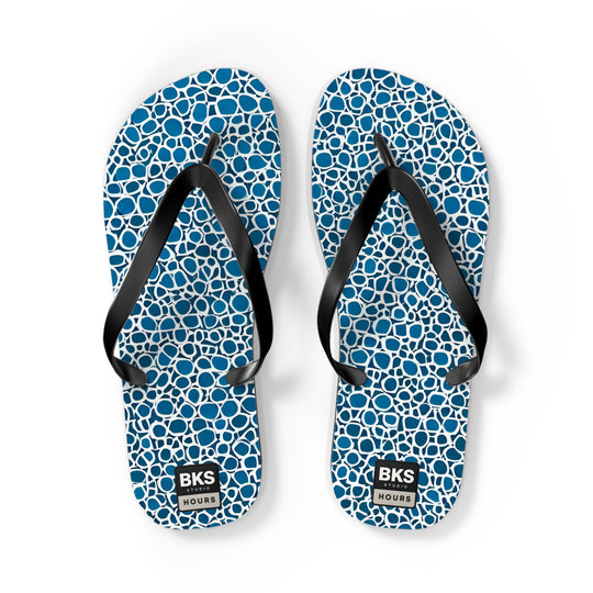 BKS Hours Blue Mosaic™ Flip-Flops
