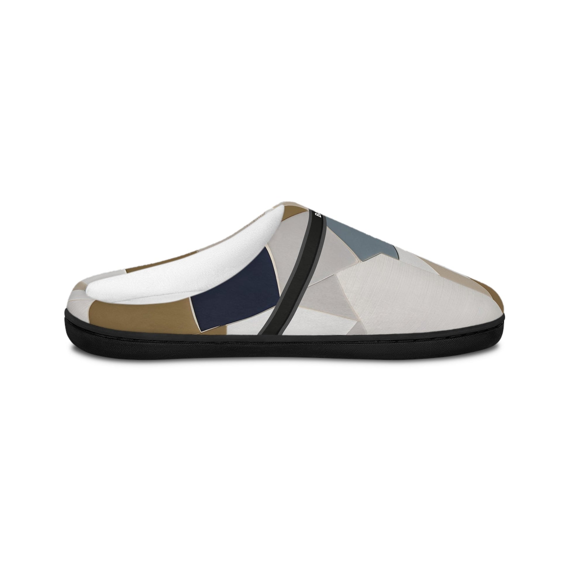 Geometric Neutral Women's Indoor Slippers — Modern Pattern Comfort Printify bakabo.club