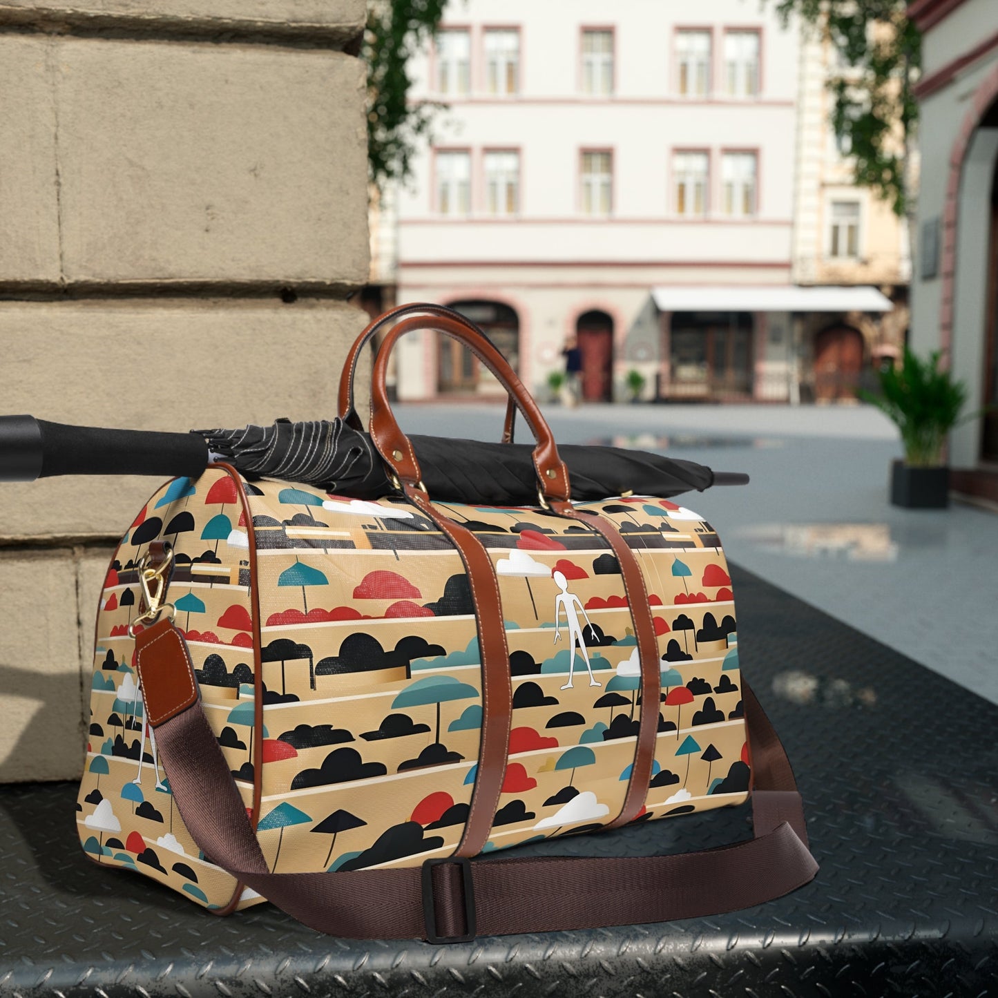 OmbrellaSky (BKS)🏯Waterproof Travel Bag Printify bakabo.club