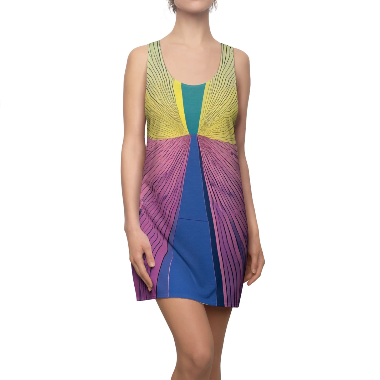 BKS Pulse Radial™ Racerback Dress Printify bakabo.club