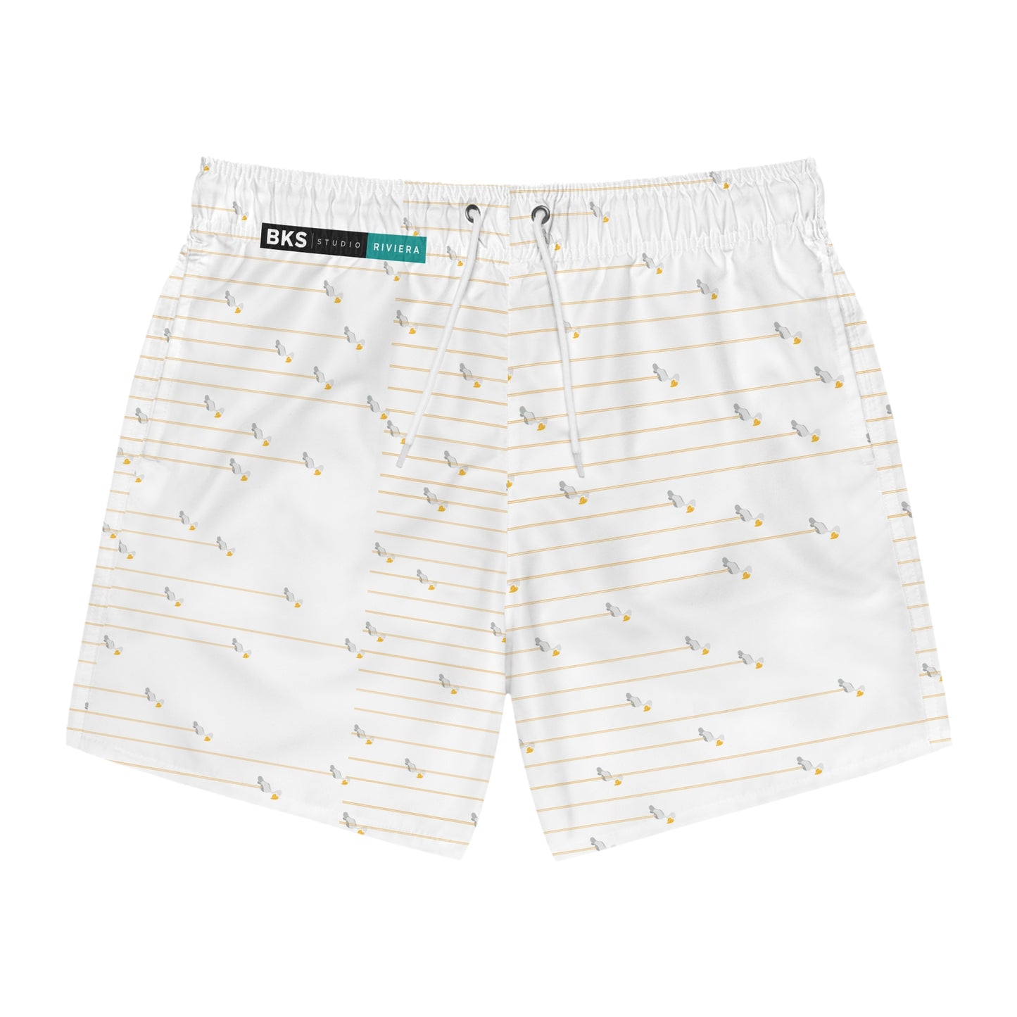 BKS Riviera Bird Pinstripe™ Swim Trunks