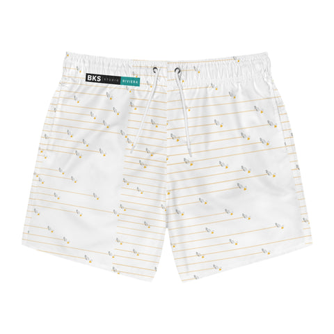 BKS Riviera Bird Pinstripe™ Swim Trunks