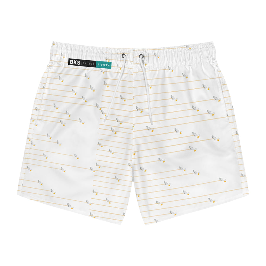 BKS Riviera Bird Pinstripe™ Swim Trunks