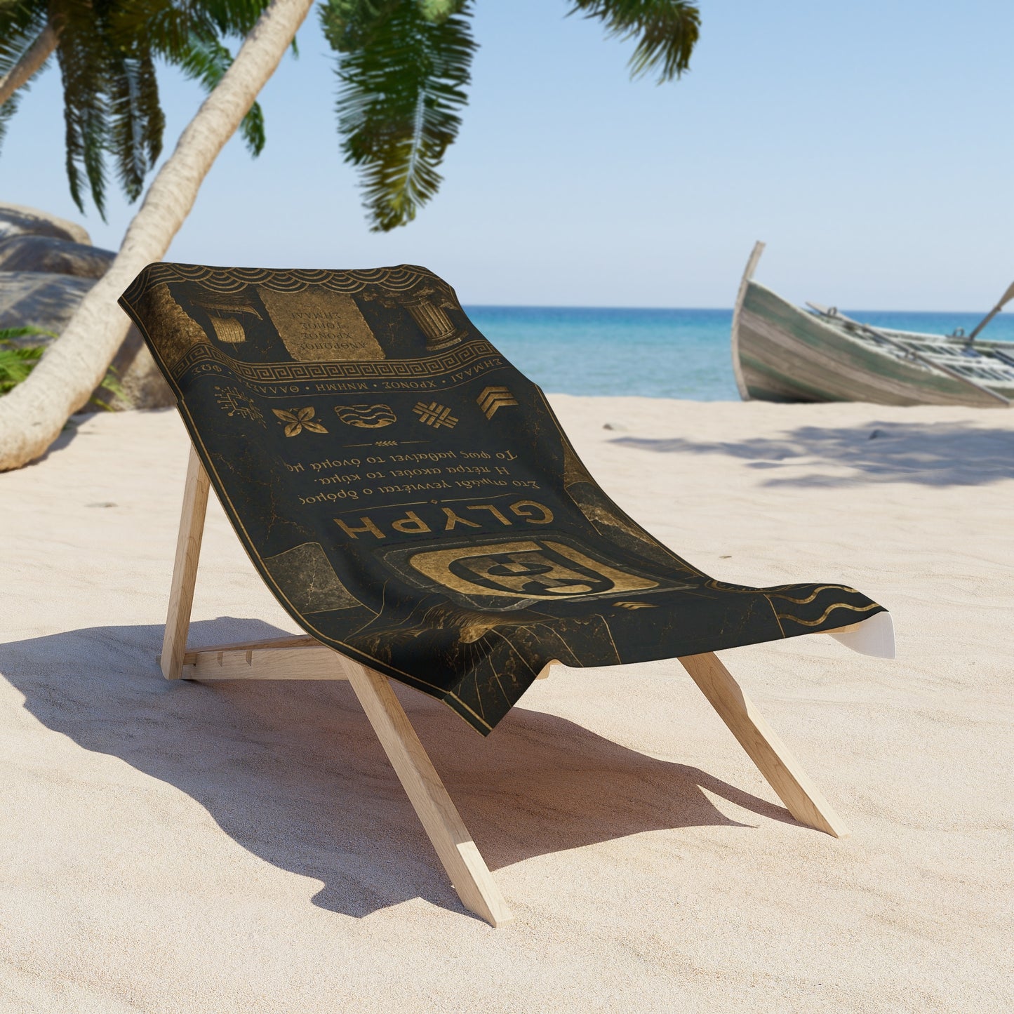 BKS Glyph Verse™ Beach Towel